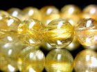 別のアングル写真1: 宝石級の輝きを放つ天然石ブレスレット！！鑑定書付タイチンルチル１０ミリ数珠
