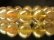 画像2: ゴールデンセール40％OFF開催中！現品一点物！！ゴールドルチル１４ミリ数珠ブレスレット　 (2)