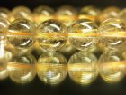 別のアングル写真3: 現品一点物！金針水晶ゴールドルチル１０ミリ数珠ブレスレット！金運アップ！Ｒ１３６