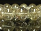 別のアングル写真1: シルバールチルクォーツブレスレット　水晶数珠　１４ｍｍ　６０ｇ　現品一点物　Ｃ１　　高級　パワーストーン　ルチル　水晶　１点物　送料無料　メンズ　レディース