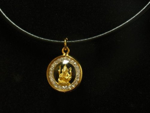 別のアングル写真3: 写真現品一点物  ガネーシャぺンダントトップ  除災厄除・財運向上をもたらす神  人気  ネックレス  本革チョーカー付  / 誕プレ 魔除け 運気向上 お揃い プレゼント お祝  高品質 / 京海堂