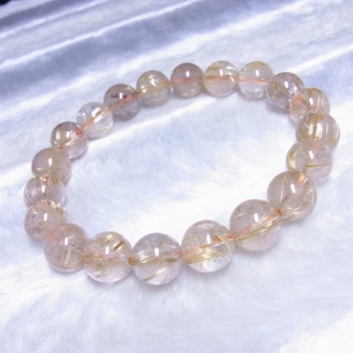 別のアングル写真2: おすすめ天然石ブレスレット   11ミリ  お試し価格  一点物  ゴールド  タイチンルチル  ブレス   42g  R73  虹入金針水晶  天然石  数珠  開運招来  最強金運  パワーストーン  ルチル  開運  目玉  ギフト  贈り物    誕生日  / 誕プレ 魔除け 運気向上 お揃い クリスマスプレゼント お祝  高品質 / 京海堂