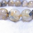 画像2: 動画あり  11ミリ  現品一点物  太陽放射ルチル  ブレス   金針水晶数珠  40g  THR35  ヘマタイト  最強金運  開運  パワーストーン  ルチル  開運  1点物  合格祈願  お守り  誕生日  贈り物   /クリスマスプレゼント お祝 高品質 / 京海堂 (2)