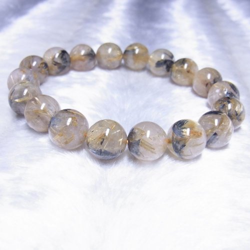 別のアングル写真1: 動画あり  11ミリ  現品一点物  太陽放射ルチル  ブレス   金針水晶数珠  40g  THR35  ヘマタイト  最強金運  開運  パワーストーン  ルチル  開運  1点物  合格祈願  お守り  誕生日  贈り物   /クリスマスプレゼント お祝 高品質 / 京海堂