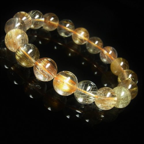 別のアングル写真2: お勧め  12-13ミリ  現品一点物  ミックスルチル  ブレス   金紅石入水晶  数珠  45g  MCr16  最強金運  パワーストーン  ルチル  開運  1点物  誕生日  ギフト  贈り物    / 誕プレ 魔除け 運気向上 お揃い プレゼント お祝  高品質 / 京海堂