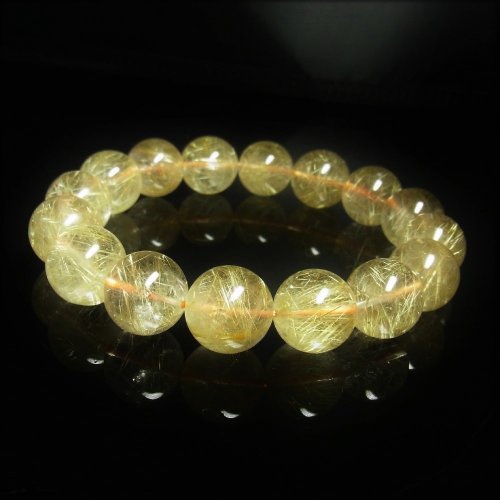 別のアングル写真2: 動画あり  15－16ミリ  おすすめ  現品一点物  ゴールドルチル  ブレス   金針水晶  数珠  81g  GR15  開運セット付  虹入  レインボー  最強金運  パワーストーン  ルチル  水晶  1点物   誕生日  贈り物   /クリスマスプレゼント お祝 高品質 / 京海堂