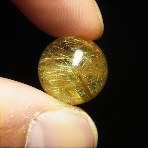 別のアングル写真1: 虹が見える  14ミリ  現品一点物  1粒売り  レインボーゴールドルチル  クォーツ  虹入り金針水晶 SPR13  ハンドメイド  天然石  パワーストーン  開運  最強金運  ビーズ  誕生日  贈り物   /クリスマスプレゼント お祝 高品質 / 京海堂