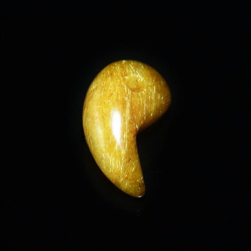 別のアングル写真1: おすすめ  現品一点物  ゴールドルチル  勾玉  Mr52  金針水晶  お守り  不思議な力  天然石  パワーストーン  人気  ネックレス  ルチル  クォーツ  誕生日  贈り物   /プレゼント お祝 高品質 / 京海堂