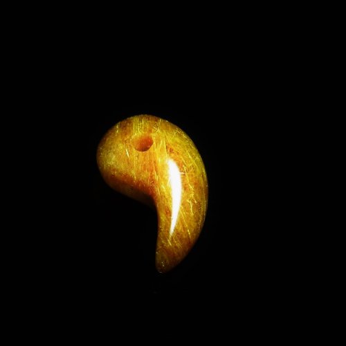 別のアングル写真3: おすすめ  現品一点物  ゴールドルチル  勾玉  Mr52  金針水晶  お守り  不思議な力  天然石  パワーストーン  人気  ネックレス  ルチル  クォーツ  誕生日  贈り物   /プレゼント お祝 高品質 / 京海堂