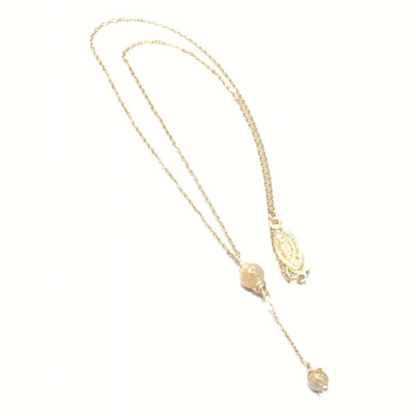 画像7: 揺れるネックレス  ゴールドルチル2粒とステンレスマリーナチェーンで作ったお洒落なアイテムさりげない高級感が身に着ける人のオーラを出します^^ 送料無料   / 誕プレ 魔除け 運気向上 お揃い クリスマスプレゼント お祝  高品質 / 京海堂