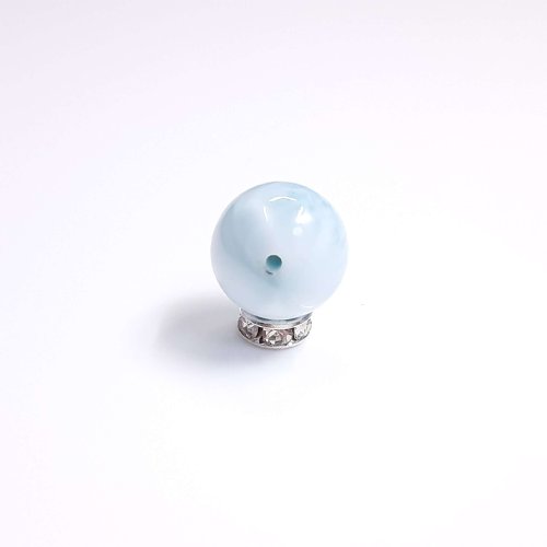 別のアングル写真1: 優しく包む込むストーン  13ミリ  一粒売り  ラリマー  ブルーペクトライト  La20  カリブ海の宝石  癒し  天然石  ヒーリング  パワーストーン  ギフト  / 誕プレ 魔除け 運気向上 お揃い プレゼント お祝  高品質 / 京海堂