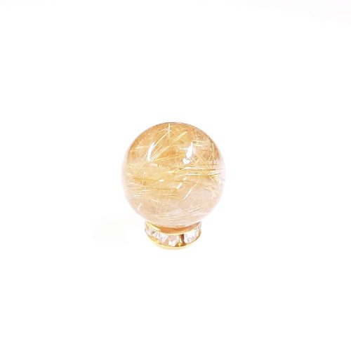 別のアングル写真2: 濃密金針ルチルがカッコイイ  13ミリ  現品一点物  1粒売り  ゴールドルチル  クォーツ  金針水晶 KYG34  ハンドメイド  天然石  パワーストーン  開運  最強金運  ビーズ  誕生日  贈り物   /クリスマスプレゼント お祝 高品質 / 京海堂