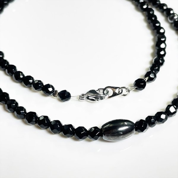 画像6: 軽量で動きやすいのも魅力です  磁気ヘマタイト  64面カットオニキス  パワーストーン  ネックレス  プロスポーツ選手も愛用する  アクセサリー  肩こり解消に期待  おすすめ  ギフト  贈り物    誕生日  誕生日  jn6  / 誕プレ 魔除け 運気向上 お揃い プレゼント お祝  高品質 / 京海堂