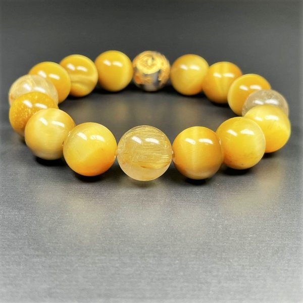 画像8: 財を成すパワーストーン数珠  12ミリ  金彫皇帝龍  ドラゴンアゲート  ゴールデンタイガーイ  ゴールド  ルチルクォーツ  ブレス   相性抜群  天然石  最強金運  パワーストーン  開運  誕生日  ギフト  贈り物    ryub10  / 誕プレ 魔除け 運気向上 お揃い クリスマスプレゼント お祝  高品質 / 京海堂