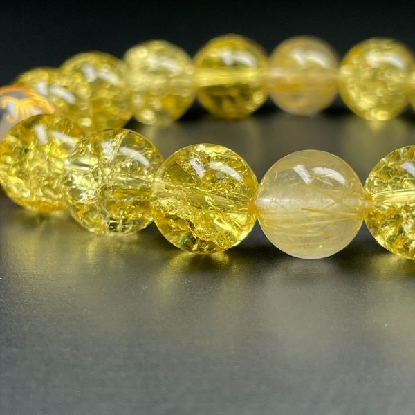 画像7: 金運を招き寄せる数珠  12ミリ  10ミリ  守護梵字本水晶  皇帝龍  ドラゴンアゲート  10mm シトリン  クラック  ゴールド  ルチルクォーツ  ブレス   選べる梵字  天然石  最強  パワーストーン  開運  誕生日  ギフト  贈り物    bOR6  / 誕プレ 魔除け 運気向上 お揃い クリスマスプレゼント お祝  高品質 / 京海堂