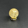 画像1: 8ミリ  現品一点物  1粒売り  ゴールドルチル  クォーツ  ヘマタイト入り金針水晶  STU11  ハンドメイド  天然石  パワーストーン  開運  最強金運  ビーズ  誕生日  贈り物   /クリスマスプレゼント お祝 高品質 / 京海堂 (1)