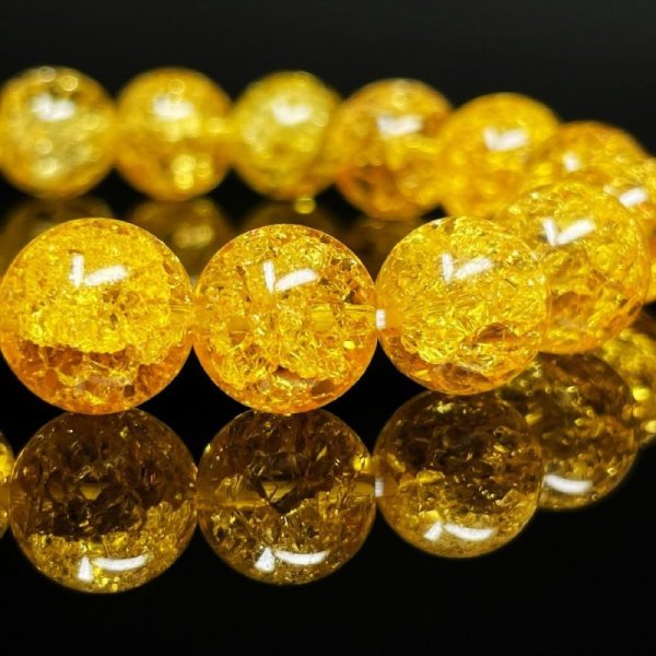 画像5: 最強の運気をもたらす数珠  パワーストーン  シトリン  クラック  ブレス   10ミリ  11月  誕生石  天然石  爆裂黄水晶  クリスタル  開運  金運  誕生日  ギフト  贈り物    / 誕プレ 魔除け 運気向上 お揃い クリスマスプレゼント お祝  高品質 / 京海堂