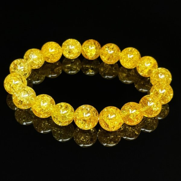 画像4: 最強の運気をもたらす数珠  パワーストーン  シトリン  クラック  ブレス   10ミリ  11月  誕生石  天然石  爆裂黄水晶  クリスタル  開運  金運  誕生日  ギフト  贈り物    / 誕プレ 魔除け 運気向上 お揃い クリスマスプレゼント お祝  高品質 / 京海堂