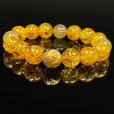 画像1: 最強金運数珠  12ミリ  金彫皇帝龍  龍紋石  ドラゴンアゲート  シトリンクラック  ゴールド  ルチルクォーツ  ブレス   相性抜群  天然石  パワーストーン  開運  結婚記念日  誕生石  ギフト  贈り物    ryub20  / 誕プレ 魔除け 運気向上 お揃い プレゼント お祝  高品質 / 京海堂 (1)