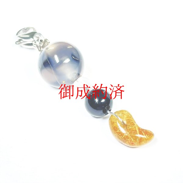 画像3: 五黄の寅年のお守りチャーム  "一点物"  五黄土星の寅年  白虎  金彫龍紋石  ドラゴンアゲート  ルチルクォーツ  本水晶  オニキス  縁起物  奇跡のパワーストーン  風水  ギフト  お財布  小銭入れ  ストラップ付  OM1  / 誕プレ 魔除け 運気向上 お揃い クリスマスプレゼント お祝  高品質 / 京海堂