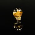 画像10: 一部凹みあり  9ミリ  一点物  1粒売り  ゴールド  タイチンルチル  天然石  金針水晶  KPt25  誕生日  リメイク  贈り物    お守り  ギフト  / 誕プレ 魔除け 運気向上 お揃い プレゼント お祝  高品質 / 京海堂
