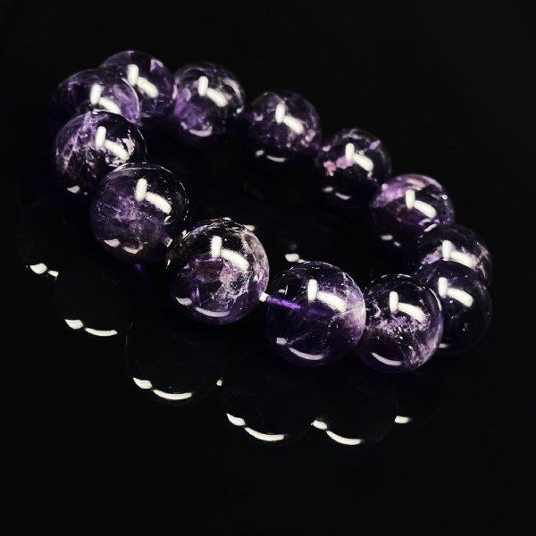 画像3: 成功をサポートする  アメジスト  ブレス   16ミリ  2月  誕生石  天然石  商売繁盛  高貴な輝き  恋愛のお守り  真実の愛  パワーストーン  開運  金運  成功運  誕生日  ギフト  贈り物    AM5  / 誕プレ 魔除け 運気向上 お揃い クリスマスプレゼント お祝  高品質 / 京海堂