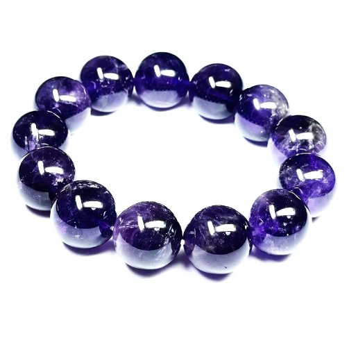 別のアングル写真1: 成功をサポートする  アメジスト  ブレス   16ミリ  2月  誕生石  天然石  商売繁盛  高貴な輝き  恋愛のお守り  真実の愛  パワーストーン  開運  金運  成功運  誕生日  ギフト  贈り物    AM5  / 誕プレ 魔除け 運気向上 お揃い クリスマスプレゼント お祝  高品質 / 京海堂