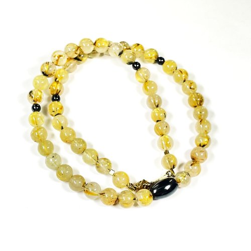 別のアングル写真2: 勝利へと導く天然石  磁気ヘマタイト  ゴールド  タイチンルチル  パワーストーン  ネックレス  プロスポーツ選手も愛用する  金属アレルギー対応  ステンレス  jn13  / 誕プレ 魔除け 運気向上 お揃い プレゼント お祝  高品質 / 京海堂