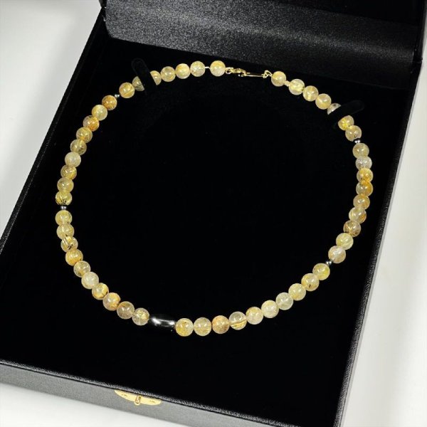 画像6: 勝利へと導く天然石  磁気ヘマタイト  ゴールド  タイチンルチル  パワーストーン  ネックレス  プロスポーツ選手も愛用する  金属アレルギー対応  ステンレス  jn13  / 誕プレ 魔除け 運気向上 お揃い プレゼント お祝  高品質 / 京海堂