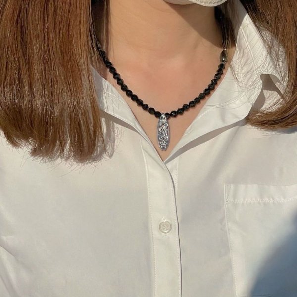 画像13: ハワイアンジュエリー×磁気ネックレス  ハワイアンサーフボード  磁気ヘマタイト  スターカット  ブラックスピネル  パワーストーン  ネックレス  プロスポーツ選手も愛用する  jn14  / 誕プレ 魔除け 運気向上 お揃い クリスマスプレゼント お祝  高品質 / 京海堂