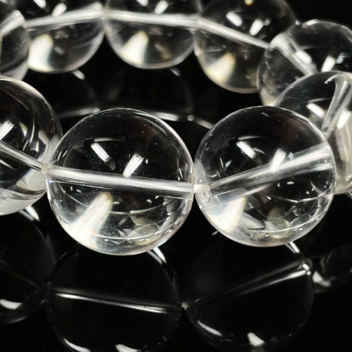 別のアングル写真2: 運命を好転させる  本水晶  クリスタル  ブレス   22ミリ  4月  誕生石  天然石  運気上昇  厄払い  お守り  パワーストーン  開運  金運  誕生日  ギフト  贈り物    Sui22  / 誕プレ 魔除け 運気向上 お揃い クリスマスプレゼント お祝  高品質 / 京海堂