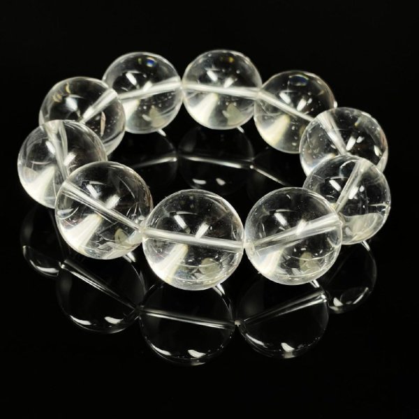 画像10: 運命を好転させる  本水晶  クリスタル  ブレス   22ミリ  4月  誕生石  天然石  運気上昇  厄払い  お守り  パワーストーン  開運  金運  誕生日  ギフト  贈り物    Sui22  / 誕プレ 魔除け 運気向上 お揃い クリスマスプレゼント お祝  高品質 / 京海堂