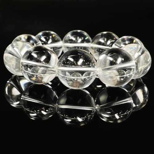 別のアングル写真3: 運命を好転させる  本水晶  クリスタル  ブレス   22ミリ  4月  誕生石  天然石  運気上昇  厄払い  お守り  パワーストーン  開運  金運  誕生日  ギフト  贈り物    Sui22  / 誕プレ 魔除け 運気向上 お揃い クリスマスプレゼント お祝  高品質 / 京海堂