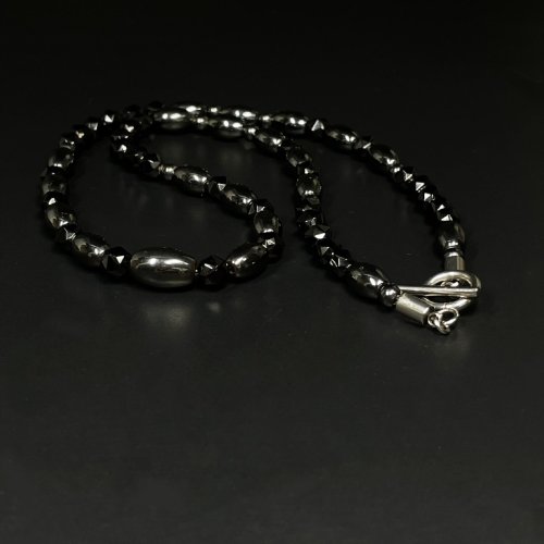 別のアングル写真1: 運動パフォーマンス向上  ヘマタイト  スターカットスピネル  天然石  磁気  ネックレス  マンテルパーツもお洒落  開運  お守り  おすすめ  ギフト  贈り物    誕生日  誕生日  jn16  / 誕プレ 魔除け 運気向上 お揃い プレゼント お祝  高品質 / 京海堂