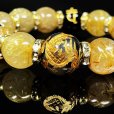 画像5: 最強開運数珠  16ミリ  14ミリ  守護梵字オニキス  皇帝龍  ドラゴンアゲート  ゴールド  ルチルクォーツ  ブレス   選べる梵字  天然石  最強金運  パワーストーン  開運  誕生日  ギフト  贈り物    bOR18  / 誕プレ 魔除け 運気向上 お揃い クリスマスプレゼント お祝  高品質 / 京海堂 (5)