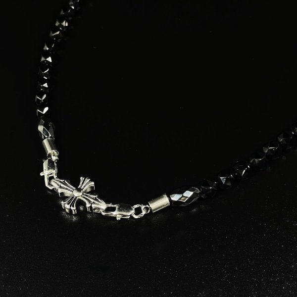 画像2: 百合のクロスがカッコいい  カットテラヘルツ  スターカットスピネル  パワーストーン  ネックレス  TBn4  プロスポーツ選手愛用  ギフト  / 誕プレ 魔除け 運気向上 お揃い クリスマスプレゼント お祝  高品質 / 京海堂