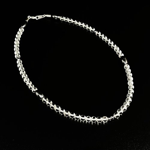 別のアングル写真3: 運気上昇パワーストーン  浮彫皇帝龍本水晶プレート  本水晶  クリスタル  ヘマタイト  磁気ネックレス  誕生日  贈り物    こだわり  URn11  / 誕プレ 魔除け 運気向上 お揃い プレゼント お祝  高品質 / 京海堂