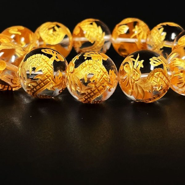 画像8: 運命を好転させる数珠  16ミリ  風水神  皇帝龍  本水晶  クリスタル  ブレス   天然石  邪気払い  浄化  パワー充填  最強金運  パワーストーン  開運  誕生日  縁起物  ギフト  贈り物    zenryu7  / 誕プレ 魔除け 運気向上 お揃い プレゼント お祝  高品質 / 京海堂