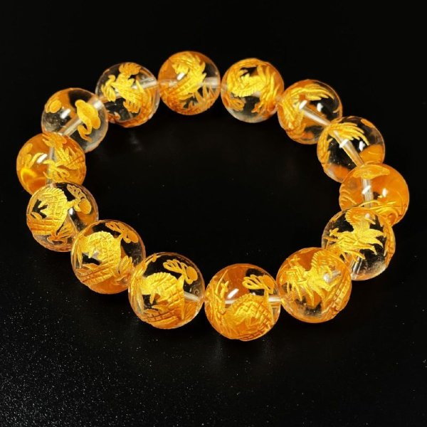 画像4: 邪気を払い運気を上昇させる数珠  14ミリ  風水神  皇帝龍  本水晶  クリスタル  ブレス   天然石  浄化  パワー充填  最強金運  パワーストーン  開運  誕生日  縁起物  ギフト  贈り物    zenryu8  / 誕プレ 魔除け 運気向上 お揃い クリスマスプレゼント お祝  高品質 / 京海堂