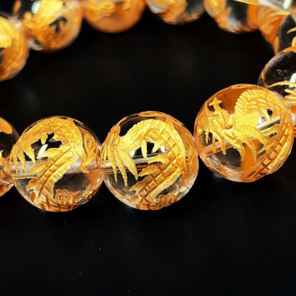 画像7: 邪気を払い運気を上昇させる数珠  14ミリ  風水神  皇帝龍  本水晶  クリスタル  ブレス   天然石  浄化  パワー充填  最強金運  パワーストーン  開運  誕生日  縁起物  ギフト  贈り物    zenryu8  / 誕プレ 魔除け 運気向上 お揃い クリスマスプレゼント お祝  高品質 / 京海堂