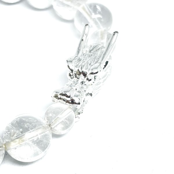 画像10: ドラゴンヘッド＆レインボー  10ミリ  8ミリ  お勧め  現品一点物  シルバールチル  ブレス   ryujin3  40g  シラー  虹入銀針水晶  天然石  パワーストーン  クォーツ  誕生日  贈り物    ギフト  商品動画あり  / 誕プレ 魔除け 運気向上 お揃い プレゼント お祝  高品質 / 京海堂