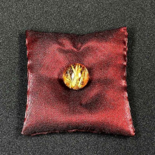 別のアングル写真3: お勧め  16ミリ  現品一点物  1粒売り  ゴールドルチル  クォーツ  金針水晶 SPR21  / 誕プレ 魔除け 運気向上 お揃い プレゼント お祝  高品質 / 京海堂