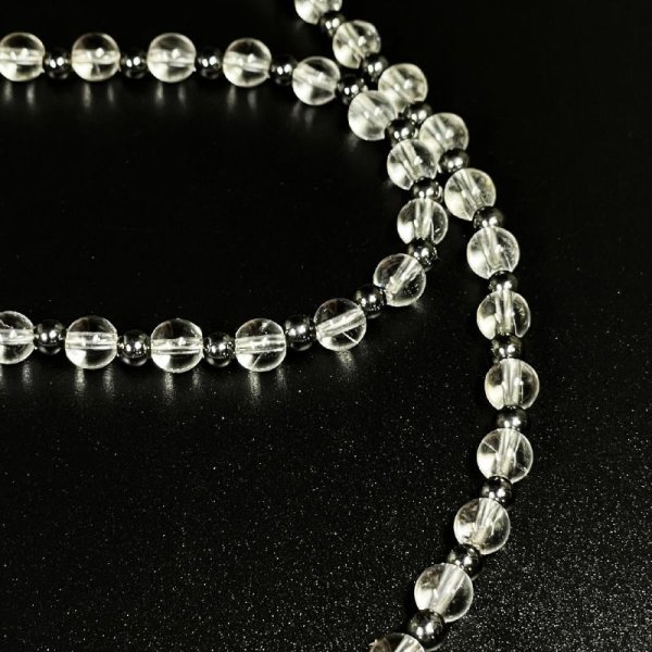 画像6: 透明感がポイント  ヘマタイト  本水晶  クリスタル  磁気  ネックレス  jn25  / 誕プレ 魔除け 運気向上 お揃い クリスマスプレゼント お祝  高品質 / 京海堂