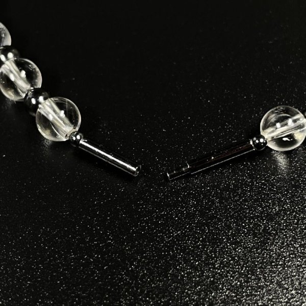 画像4: 透明感がポイント  ヘマタイト  本水晶  クリスタル  磁気  ネックレス  jn25  / 誕プレ 魔除け 運気向上 お揃い クリスマスプレゼント お祝  高品質 / 京海堂