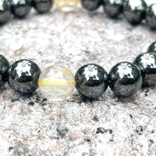 画像4: 意志の強さを示す石  10ミリ  8ミリ  風水神  皇帝龍  ドラゴンアゲート  ゴールドルチル  磁気ヘマタイト  ブレス   天然石  数珠  最強金運  パワーストーン  開運  誕生日  ギフト  贈り物    ryub35  / 誕プレ 魔除け 運気向上 お揃い クリスマスプレゼント お祝  高品質 / 京海堂