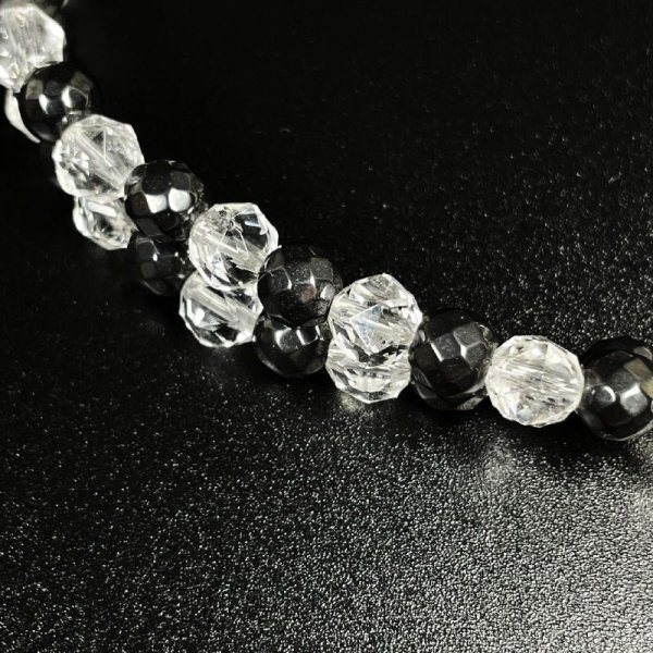 画像7: キラキラがたまらない  カットヘマタイトスターカットクリスタル  磁気  ネックレス  jn27  / 誕プレ 魔除け 運気向上 お揃い プレゼント お祝  高品質 / 京海堂