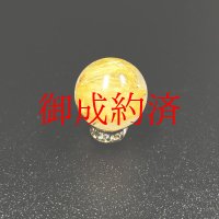 密集する金針が凄い  11ミリ  一点物  1粒売り  ゴールド  タイチンルチル  天然石  金針水晶 KYT72  贈答品  ギフト  / プレゼント お祝 高品質 / 京海堂