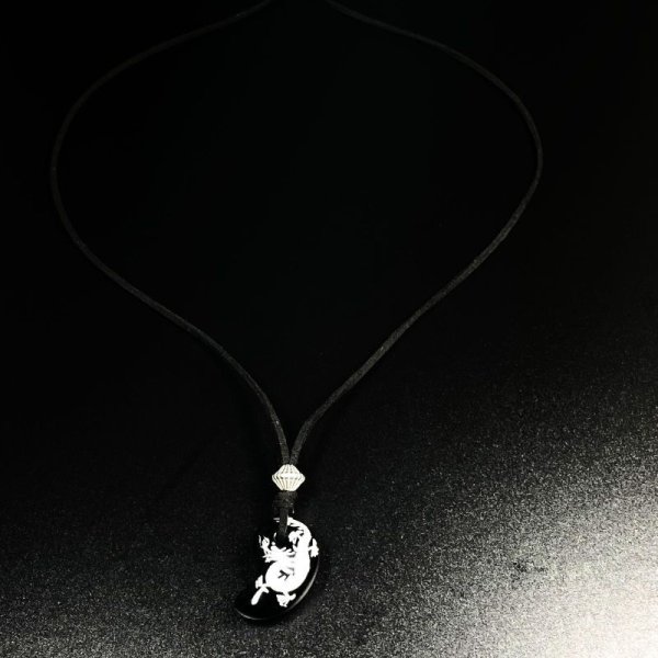 画像6: 目標達成をサポートする力を与える  皇帝龍  銀彫オニキス  勾玉  スエードコード  ネックレス  my2  引越祝  / 誕プレ 魔除け 運気向上 お揃い クリスマスプレゼント お祝  高品質 / 京海堂