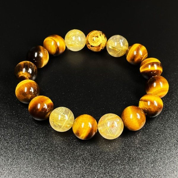 画像7: 成功へと導くパワー  12ミリ  風水神  皇帝龍  タイガーアイ  タイチンルチル  ブレス   ryub39  / 誕プレ 魔除け 運気向上 お揃い クリスマスプレゼント お祝  高品質 / 京海堂