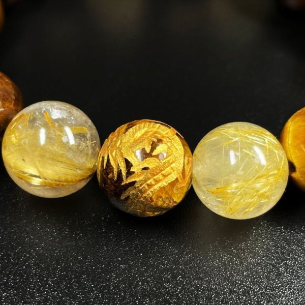 画像5: 成功へと導くパワー  12ミリ  風水神  皇帝龍  タイガーアイ  タイチンルチル  ブレス   ryub39  / 誕プレ 魔除け 運気向上 お揃い クリスマスプレゼント お祝  高品質 / 京海堂